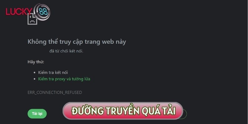 Đường truyền là lý do phổ biến khi bạn không thể truy cập mặc dù đã tuân thủ hướng dẫn đăng nhập