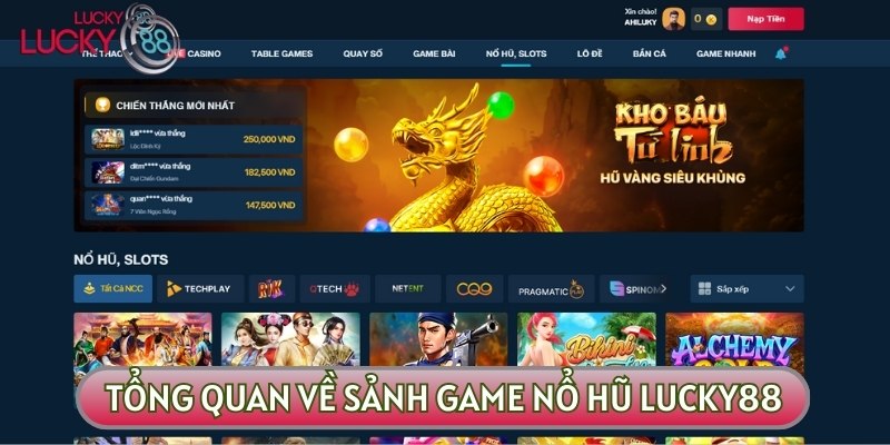 Nổ hũ LUCKY88 mang đến những phút giây giải trí thú vị