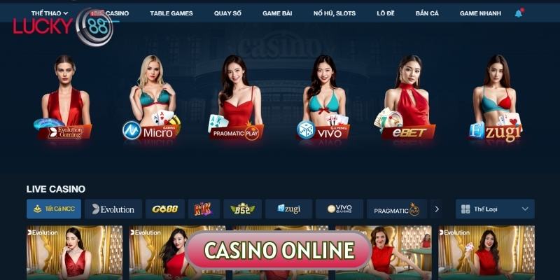 Casino Online tại LUCKY88 luôn được đông đảo người chơi yêu thích