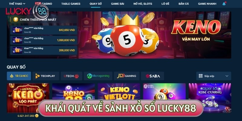 Xổ số LUCKY88 là nơi để bạn có thể thử vận may của mình